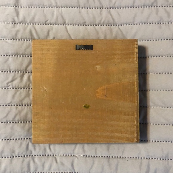 6x6 Brass and Wooden Sentiment - Picture 2 of 2